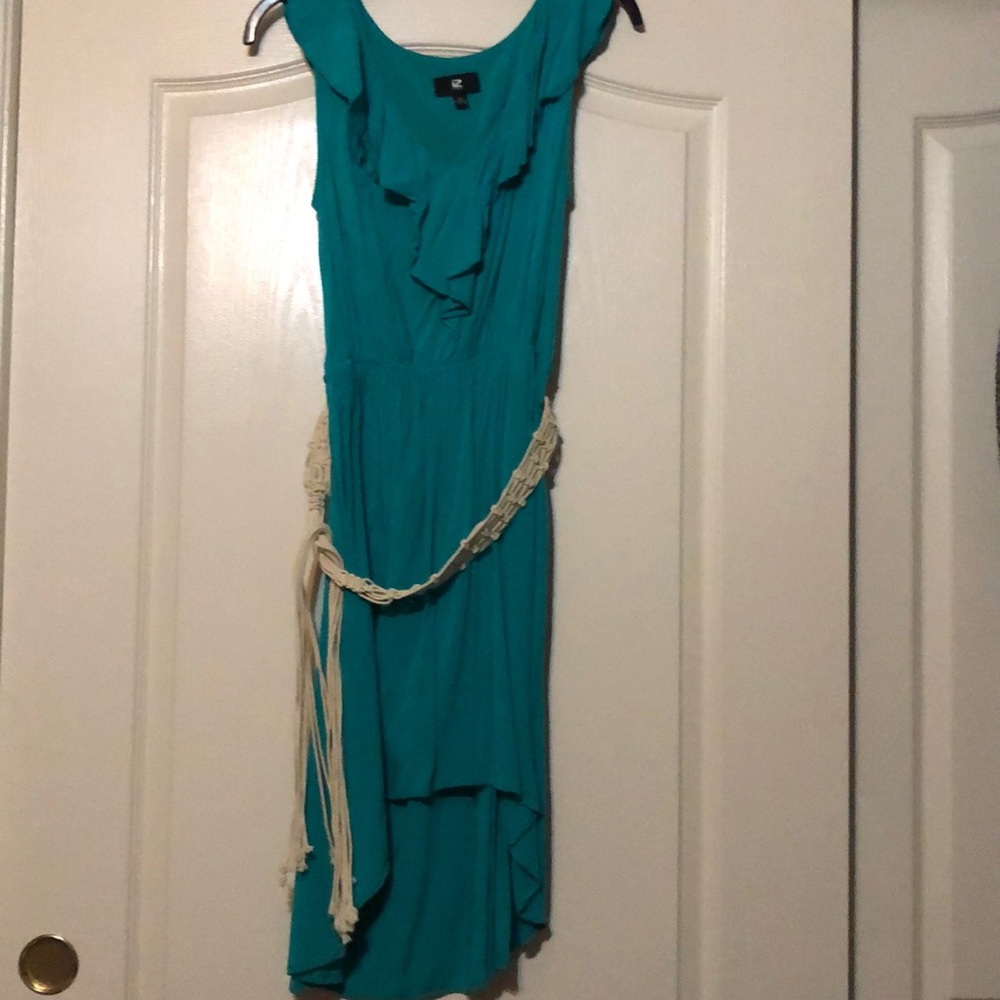 Juniors' IZ Byer Ruffle High-Low Dress